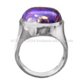 Achetez Best Purple Copper Turquoise Gemstone &amp; 925 Sterling Silver Attractive Ring Jewelry